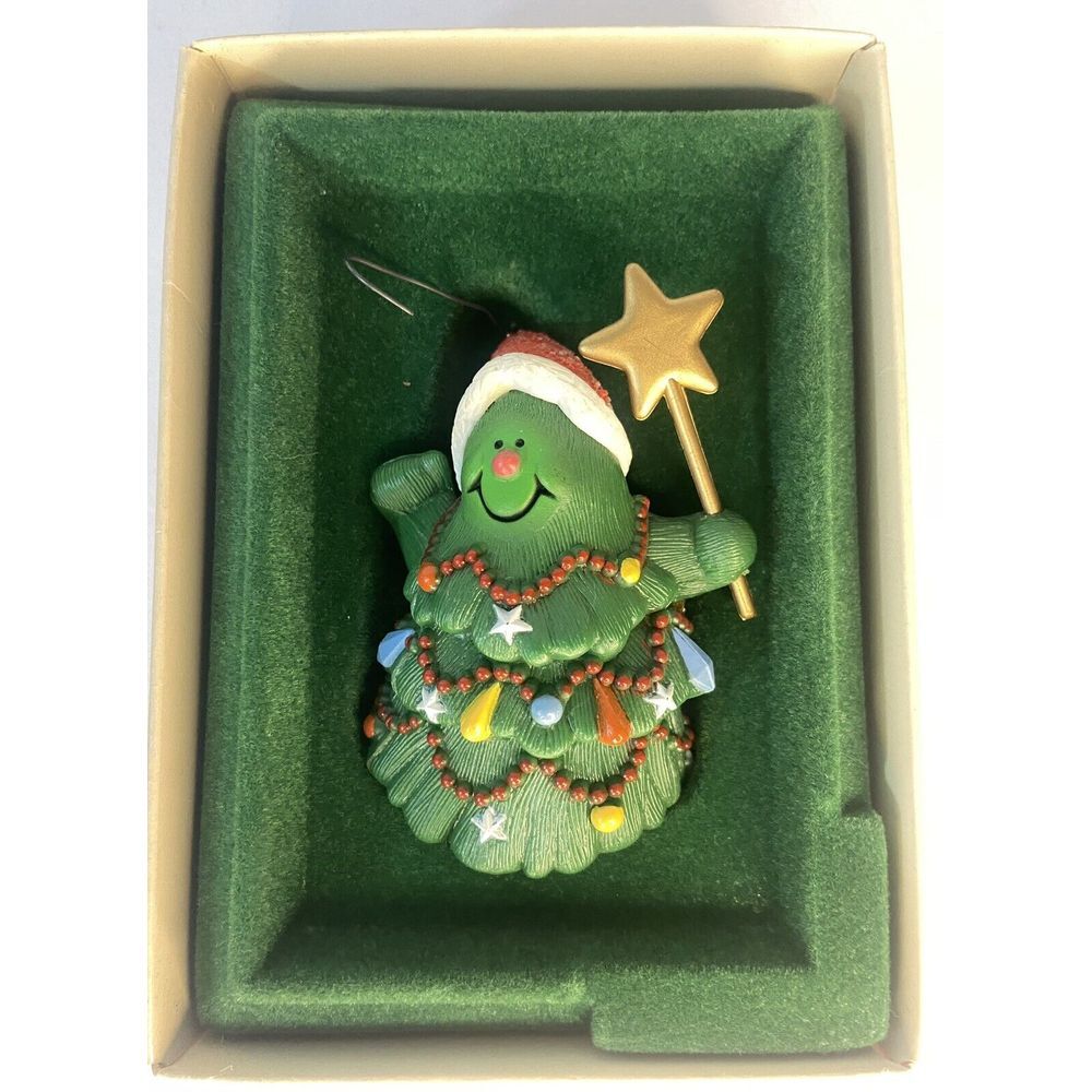 Vintage 1982 Hallmark Keepsake Ornament Jolly Christmas‎ Tree in Original Box